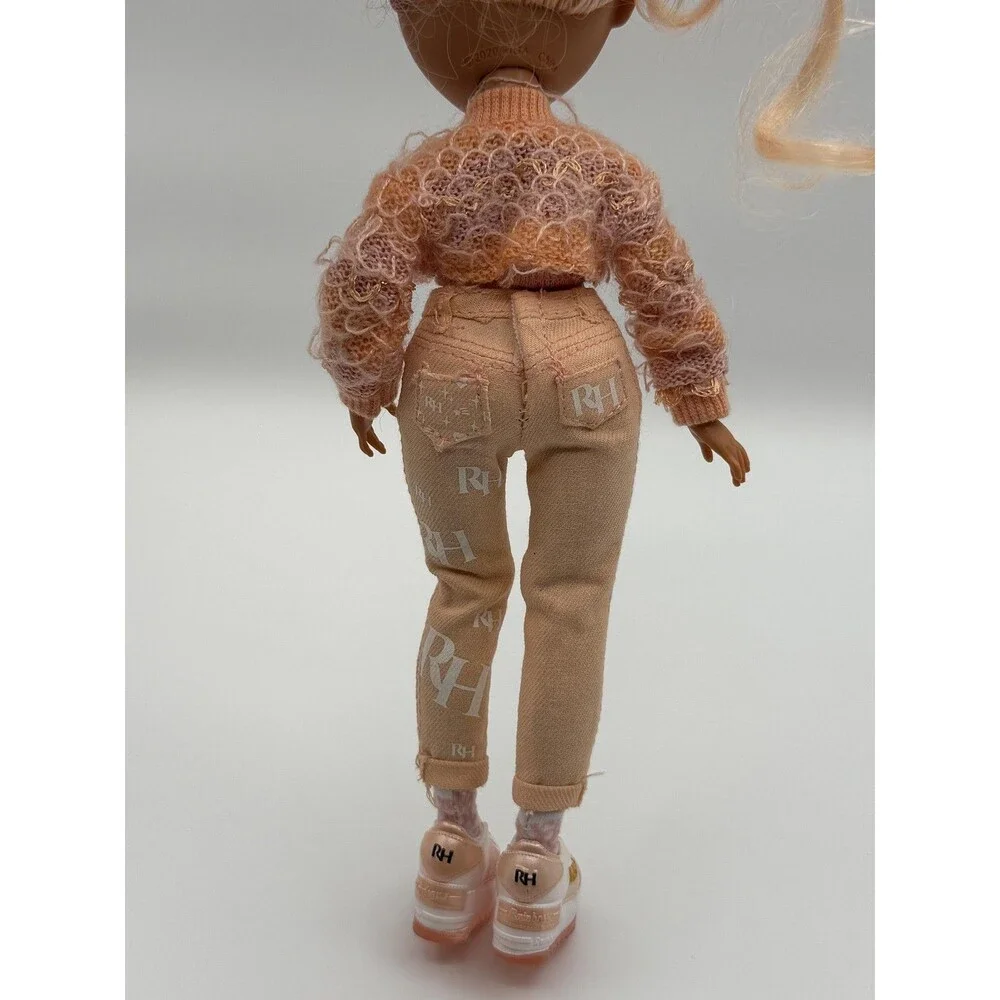 Rainbow High Georgia Bloom Fashion Doll 11 In Peach Curly Hair Outfit Shoes